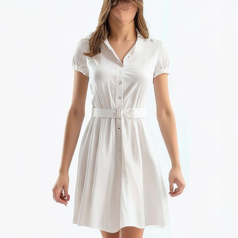 Emilia Belted Shirt Dress